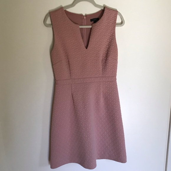 J. Crew Light Pink Mauve Shift Dress Size 6 - Picture 2 of 9